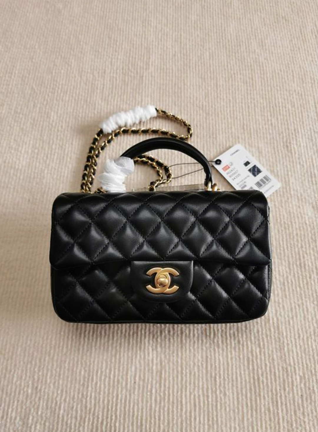 Chanel Classic Mini Rectangular Flap in Black