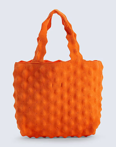 Knitted medium shopper bag