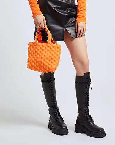 Knitted medium shopper bag