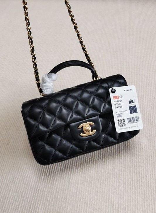 Chanel Classic Mini Rectangular Flap in Black